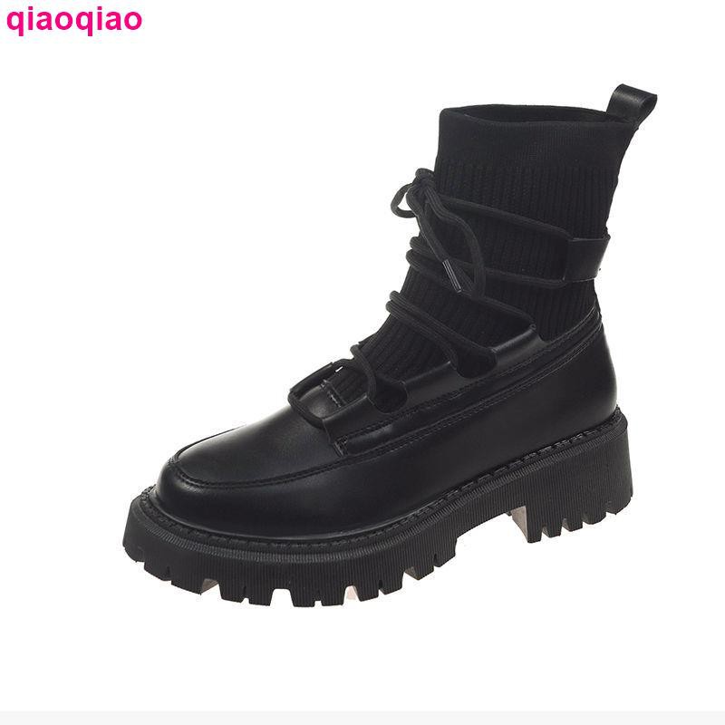 Giày Boot Martin Thiết Kế Mới Đế Dày Có Size Lớn 35-43 2021 Thời Trang Dành Cho Nữ