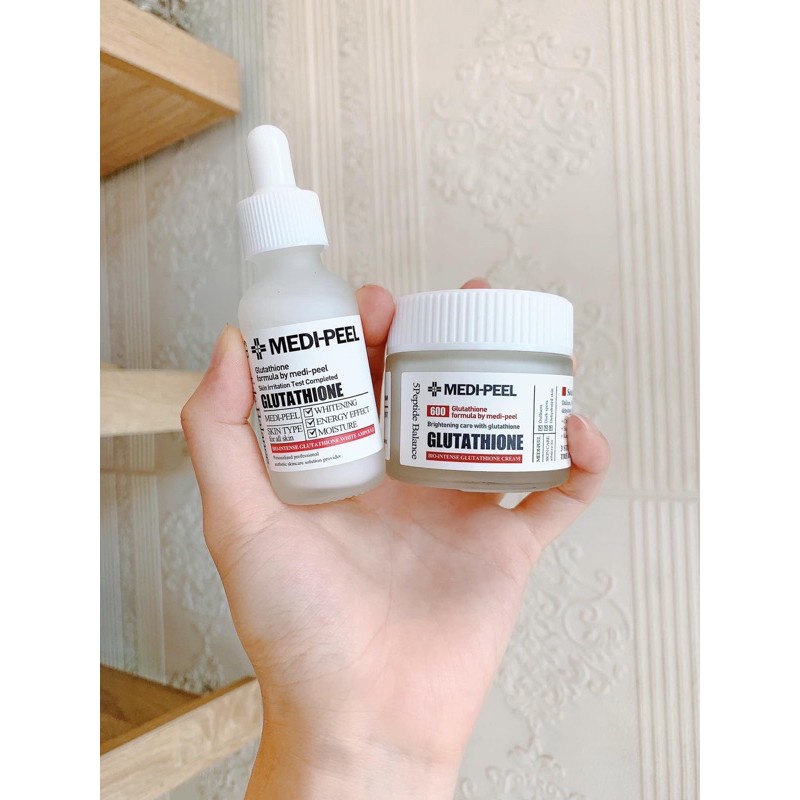 Combo Dưỡng Trắng Medi Peel Glutathione 600 White