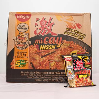 Mì Cay Nissin (Nissin Spicy Noodles) Thùng 30 Gói