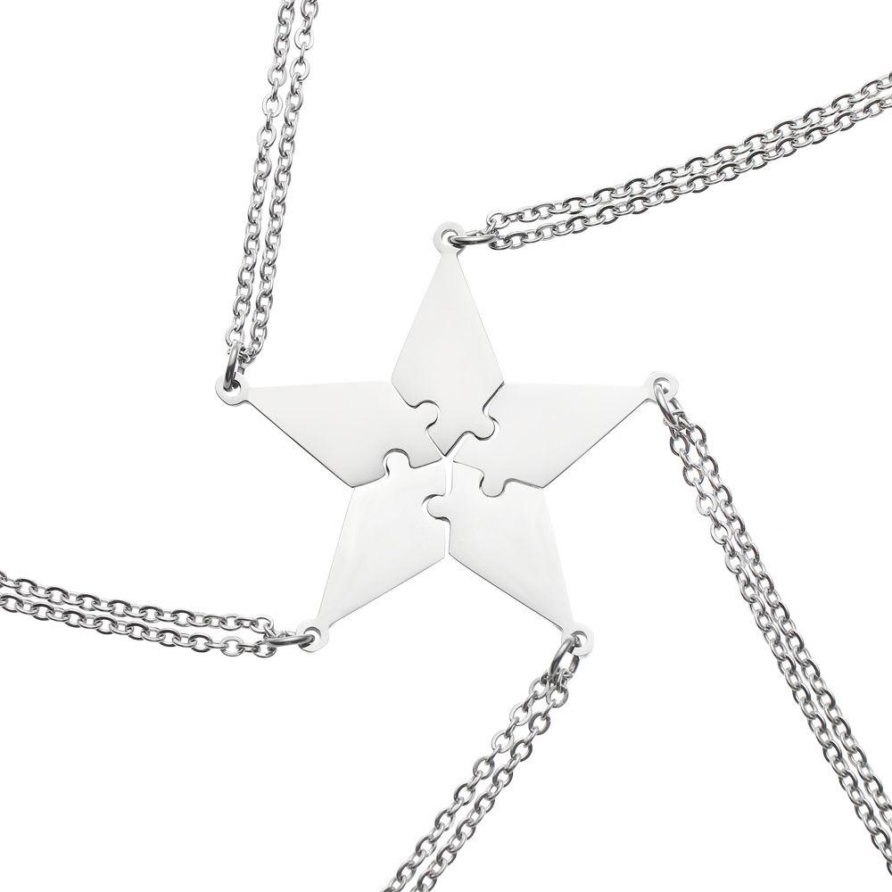 Bộ 5 Vòng cổ Ghép Hình Tình Bạn Thích Hợp Làm Quà Tặng Sinh Nhật