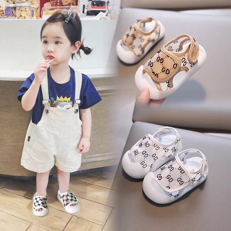 sandal bé trai - Giày dép quai dán cho bé tập đi bé trai bé gái   phong cách Hàn Quốc êm mềm nhẹ chân chống vấp SL305