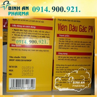 Viên Dầu gấc PV phúc vinh
