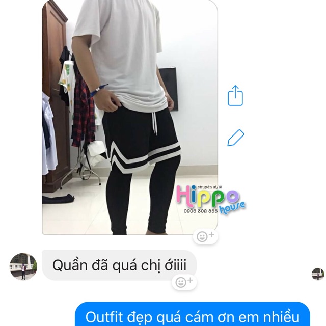 Short unisex 2 viền double v trắng ( short 2v)- hình thật khách feedback | BigBuy360 - bigbuy360.vn