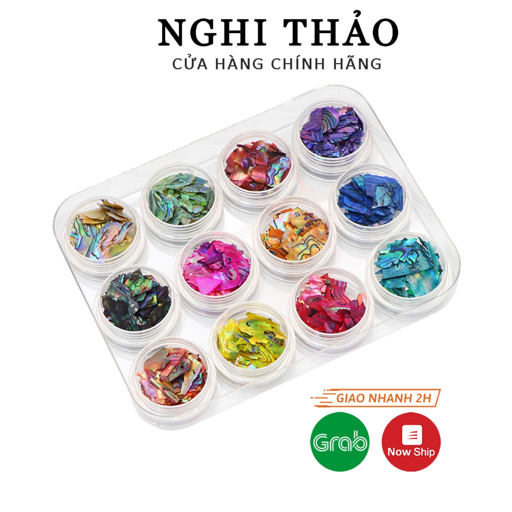 Xà cừ nail vân đá 12 màu