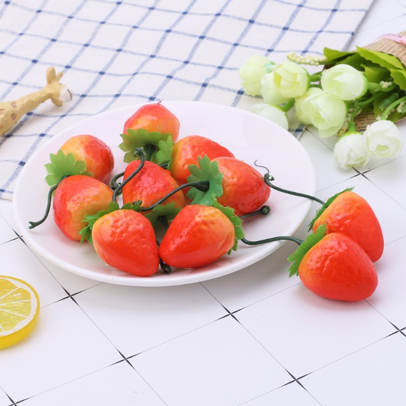 Set 20 Quả Dâu Giả Trang Trí Xinh Xắn