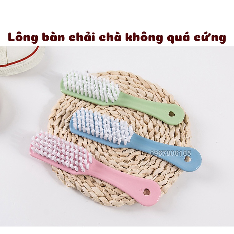 Bàn Chải Giặt Quần Áo, Giày Dép Bằng Nhựa Lông Mềm, Có Tay Cầm Chắc Chắn