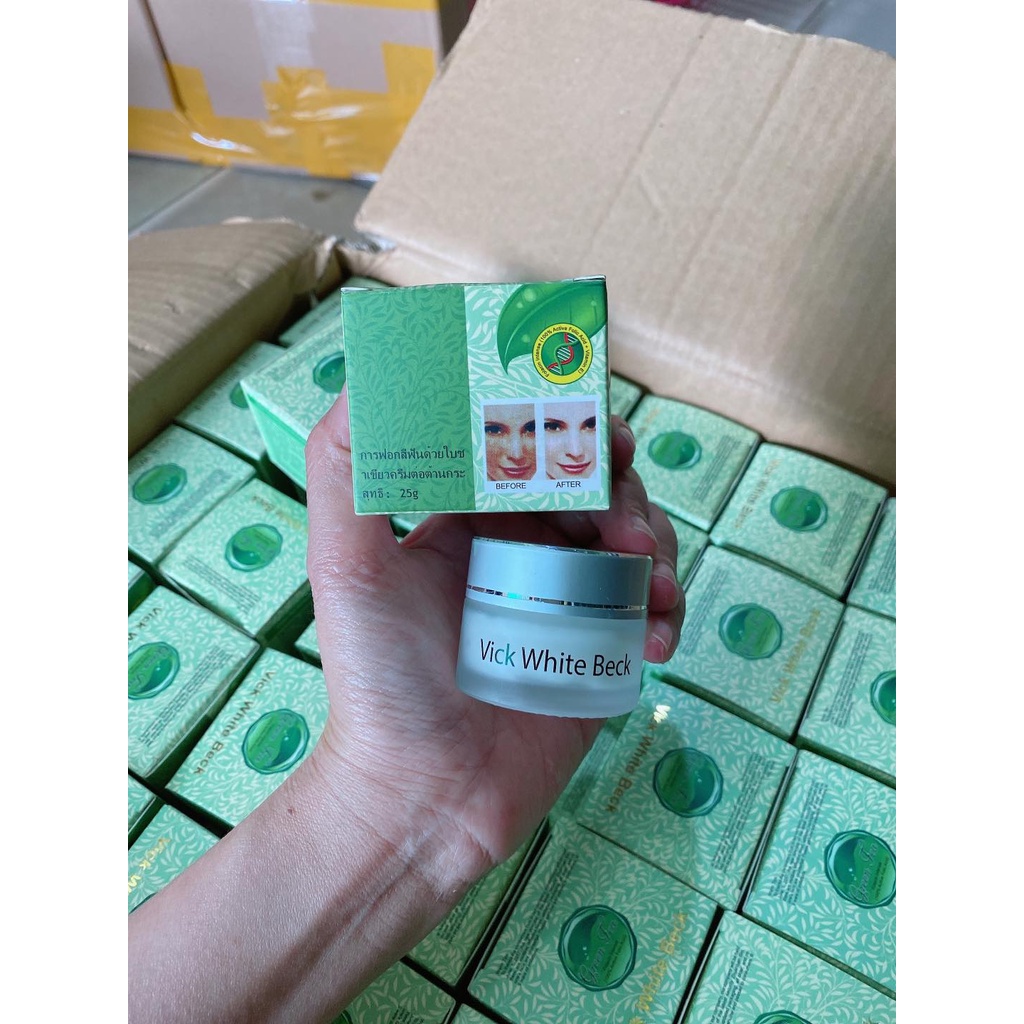 KEM TRÀ XANH VICK WHITE BECK TRẮNG DA- MỤN- THÂM NÁM 15g