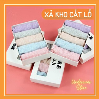 [Hàng Loại 1] Quần Lót, Quần Chíp Nữ Cotton Gân Tăm Xuất Nhật Cao Cấp - Hộp 5 Chiếc Đủ Màu ( Ảnh Thật - Video)