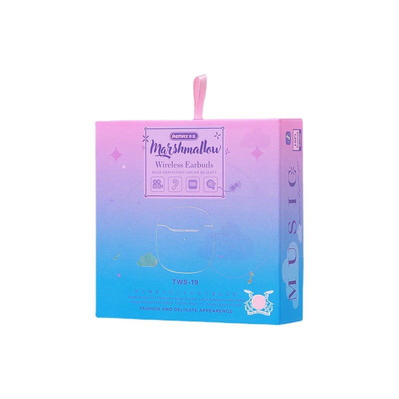 Tai Nghe Bluetooth True Wireless Remax Tws-19 Marshmallow Series