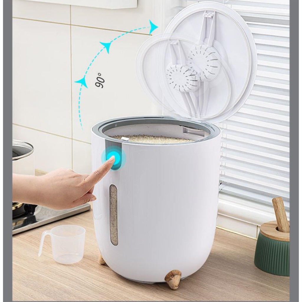 Thùng Đựng Gạo Thông Minh Tinh Tế - Thùng Đựng Gạo Cao Cấp Chống Nước, Chống Âm Mốc, Chống Mối Mọt