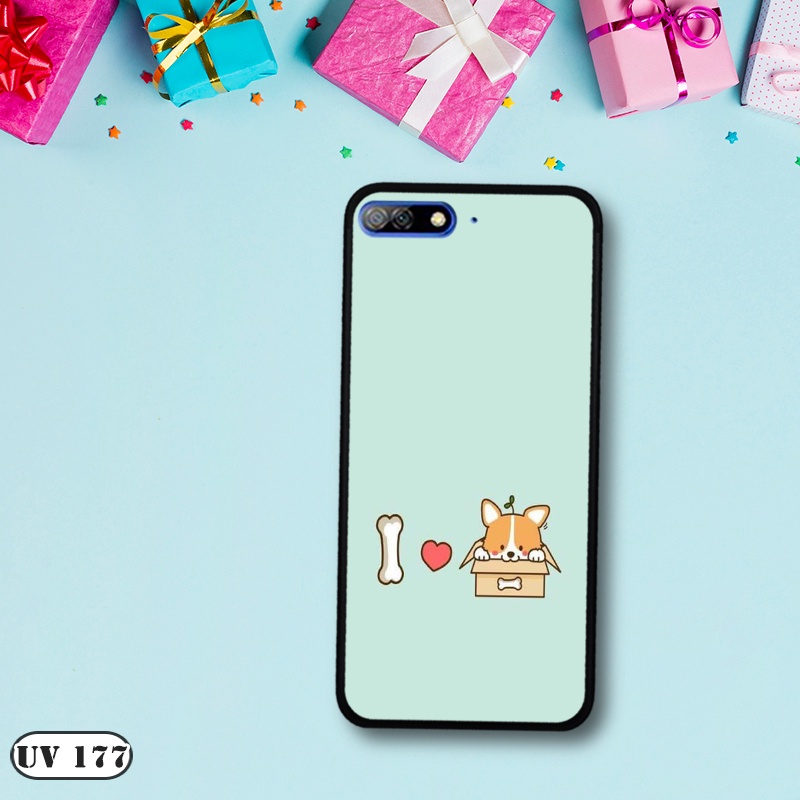 Ốp lưng  HUAWEI Y7 Pro 2018 - Lưng nhám viền dẻo in 2D