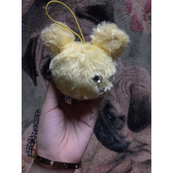Móc khóa cục lông đầu chuột Mickey
