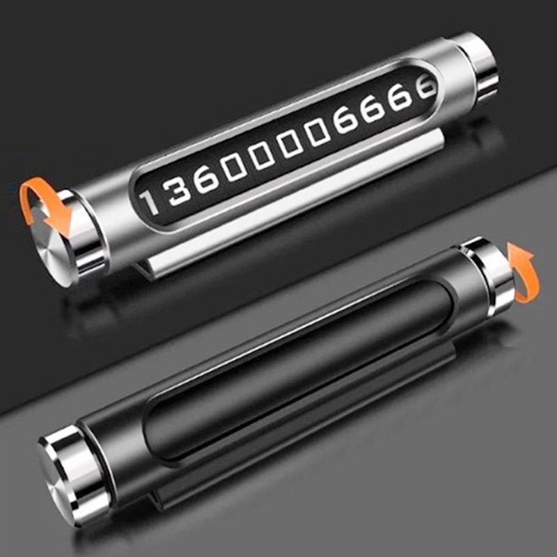 Thẻ Đậu Xe Tạm Thời Để Lại Số Điện Thoại Xoay Được Tiện Dụng Bảng số điện thoại trên ô tô, bảng ghi số điện thoại gắn taplo để lại số điện thoại khi đỗ xe