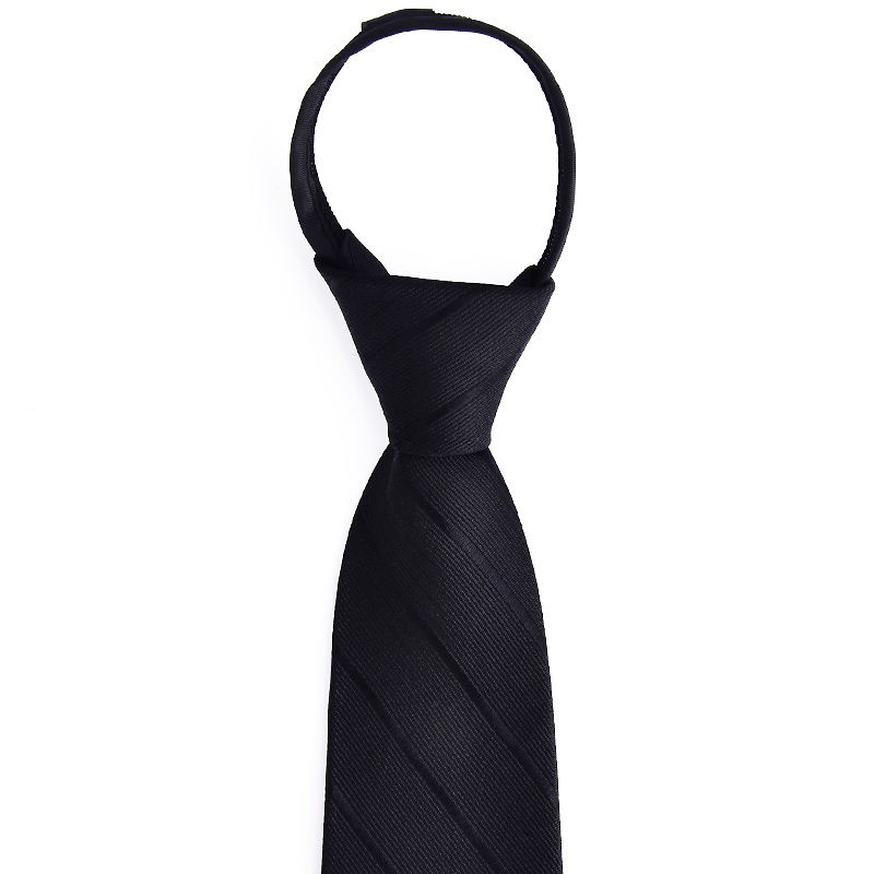 Cà Vạt 8cm Màu Đen / Xanh Phối Khóa Kéo Thời Trang Công Sở Cho Nam