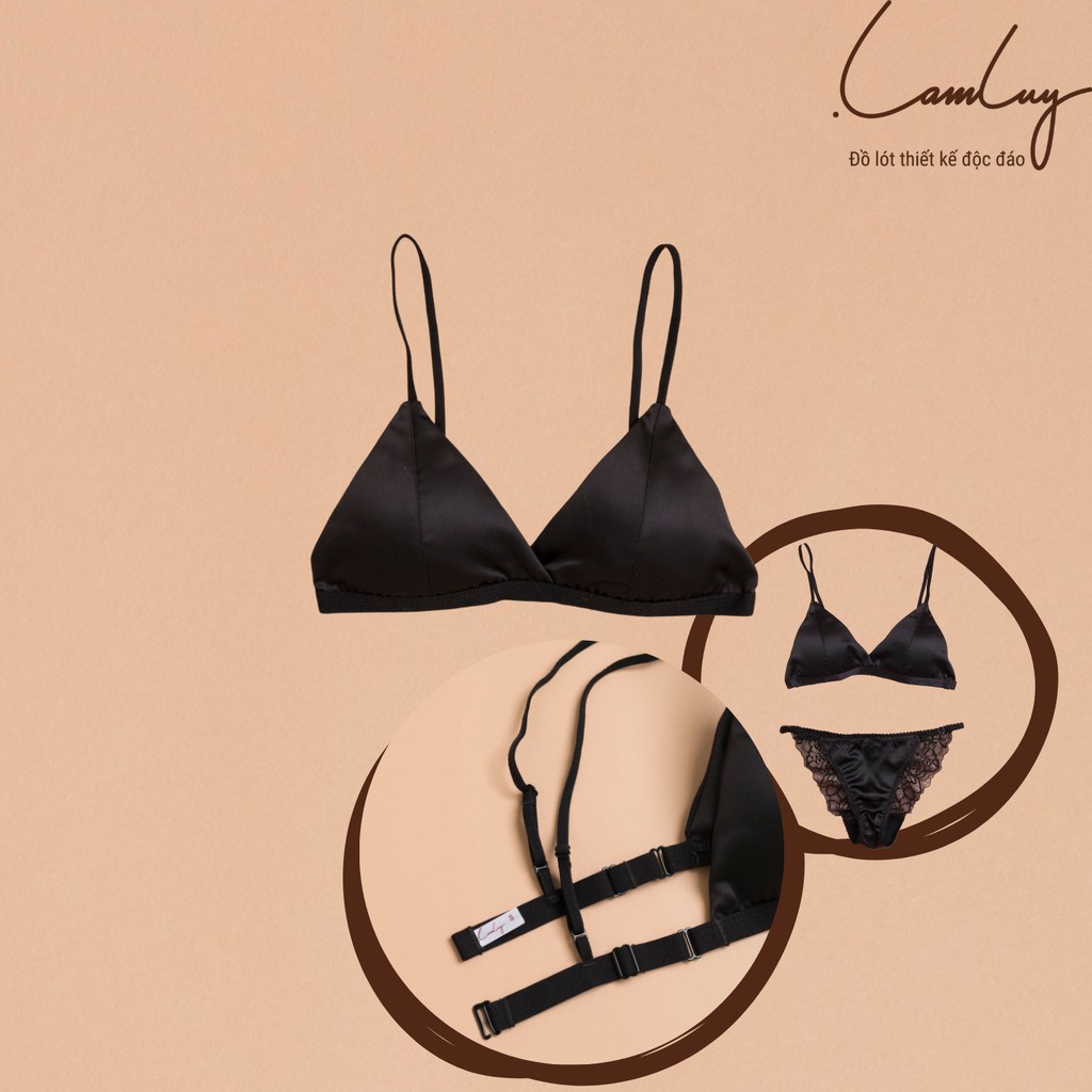 Áo Ngực Lụa LAMLUY Thiết Kế Bralette Không Gọng V1 Chất Liệu Lụa Mềm Mịn, Nhiều Màu | BigBuy360 - bigbuy360.vn