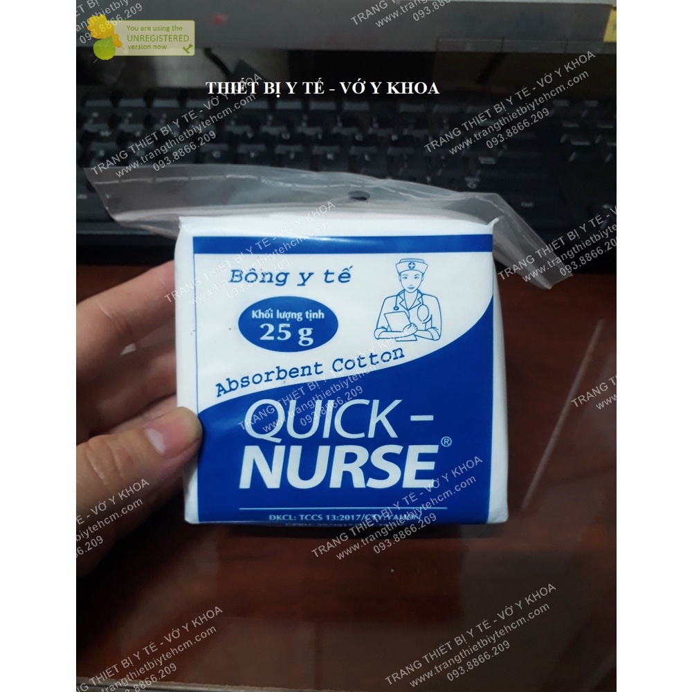 Bông Gòn Y Tế Quick Nurse gói 25g