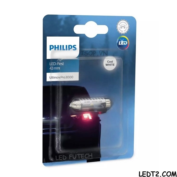 [LEDT2 ISOP] Đèn trần Festoon Philips Ultinon [SL: 1 cái] [Bảo hành 5 năm]