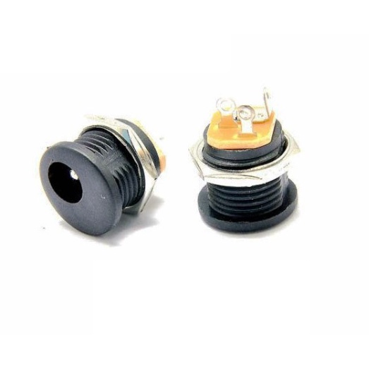 Jack nguồn DC Cái DC 5.5 x 2.0 mm ren vặn cố định