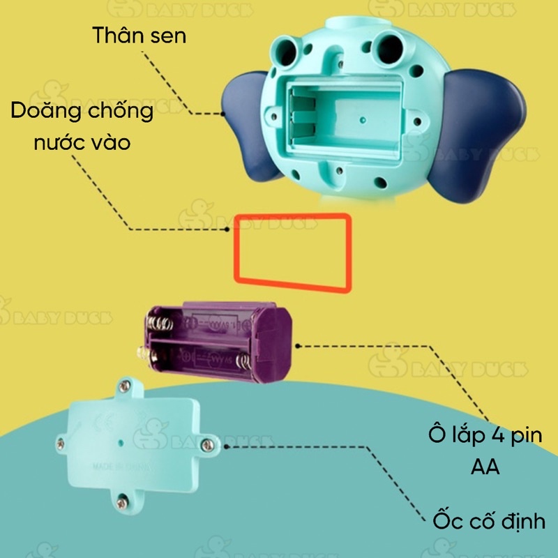Sen tắm tự động, đồ chơi nhà tắm cho bé ms1302004, vòi tắm cho bé