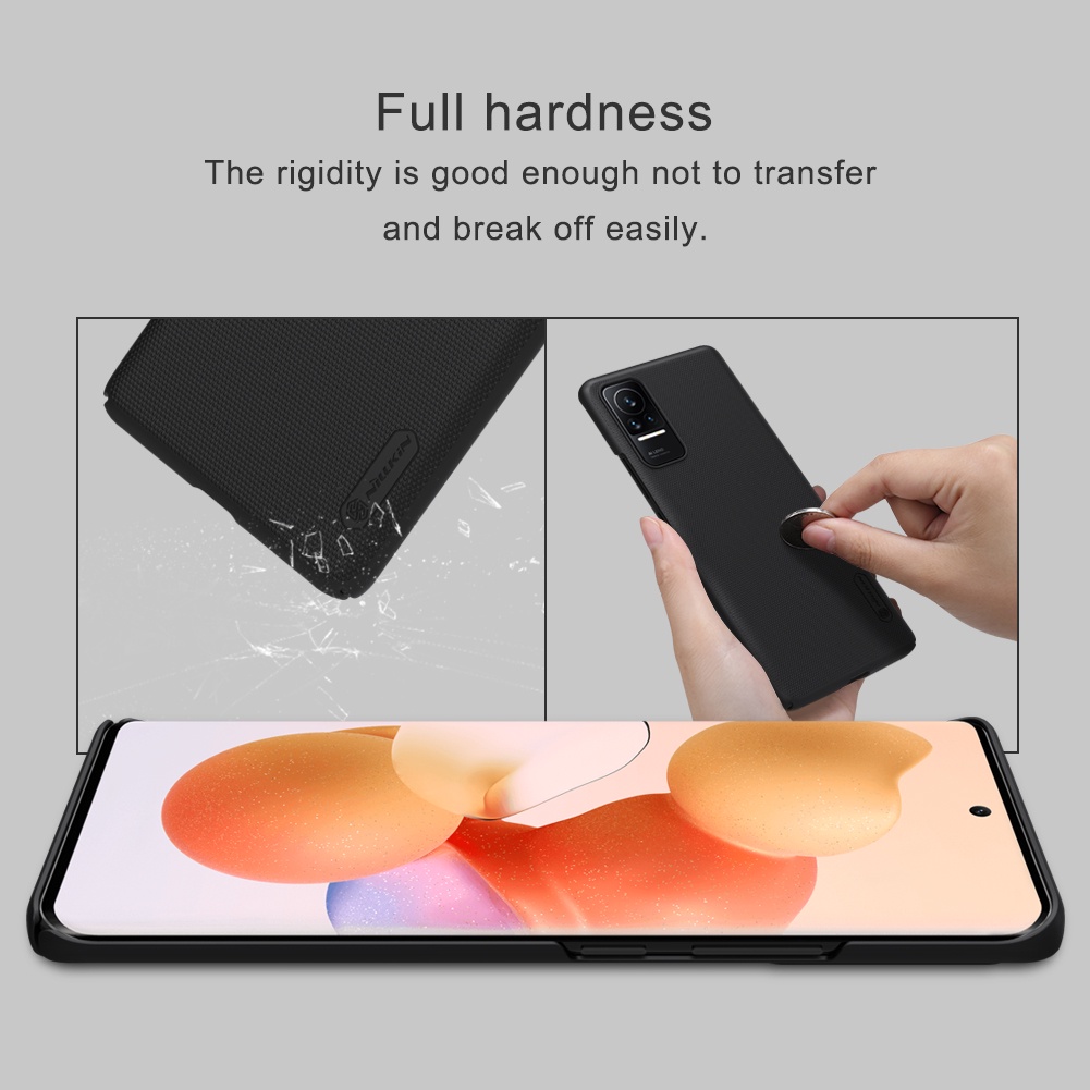 Ốp điện thoại NILLKIN PC cứng siêu nhám phủ sương chống bám dấu vân tay/chống sốc sang trọng cho Xiaomi Civi
