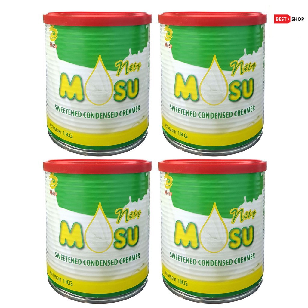 [GIÁ SỈ]Combo 4 Lon Sữa Đặc Có Đường MOSU NEW (Hộp 1KG)