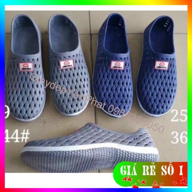 Giày Nhựa, Sục Nhựa Dẻo Lỗ Tổ Ong Đi Mưa Nắng, Giày Bảo Hộ Lao Động. 🤾
