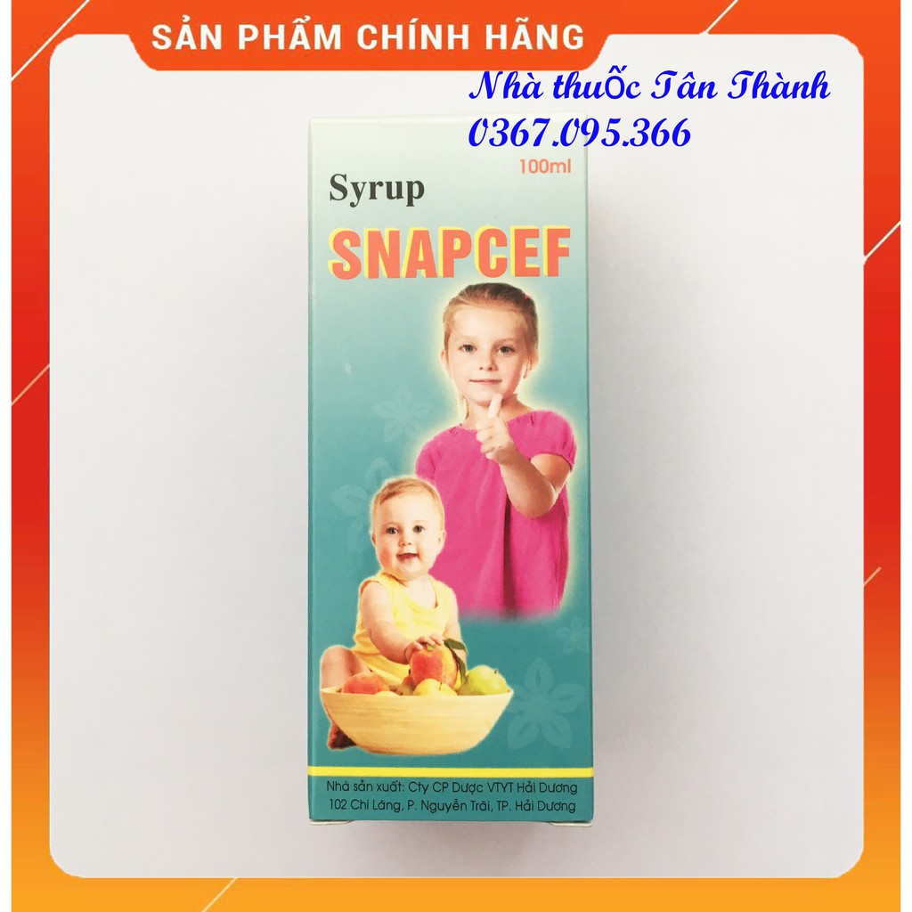 SNAPCEF SYRUP - KẼM CHO BÉ LỌ 100ML
