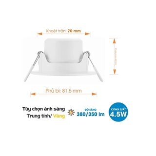 Đèn Philips LED chiếu điểm SL201 4.5W 2700K