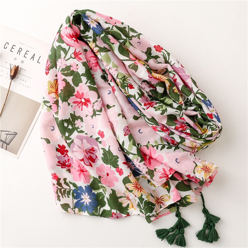 Khăn Choàng Cotton Linen Mềm Mại Thời Trang