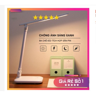 Đèn học để bàn chống cận - đèn led tích điện cảm ứng