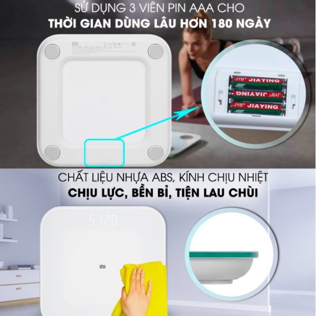 Cân Điện Tử Thông Minh Xiaomi Mi Smart Scale Gen 2