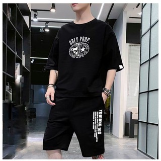 Bộ quần áo thể thao nam hè, bộ hè nam ngắn tay loại 1 Obey Prop C6