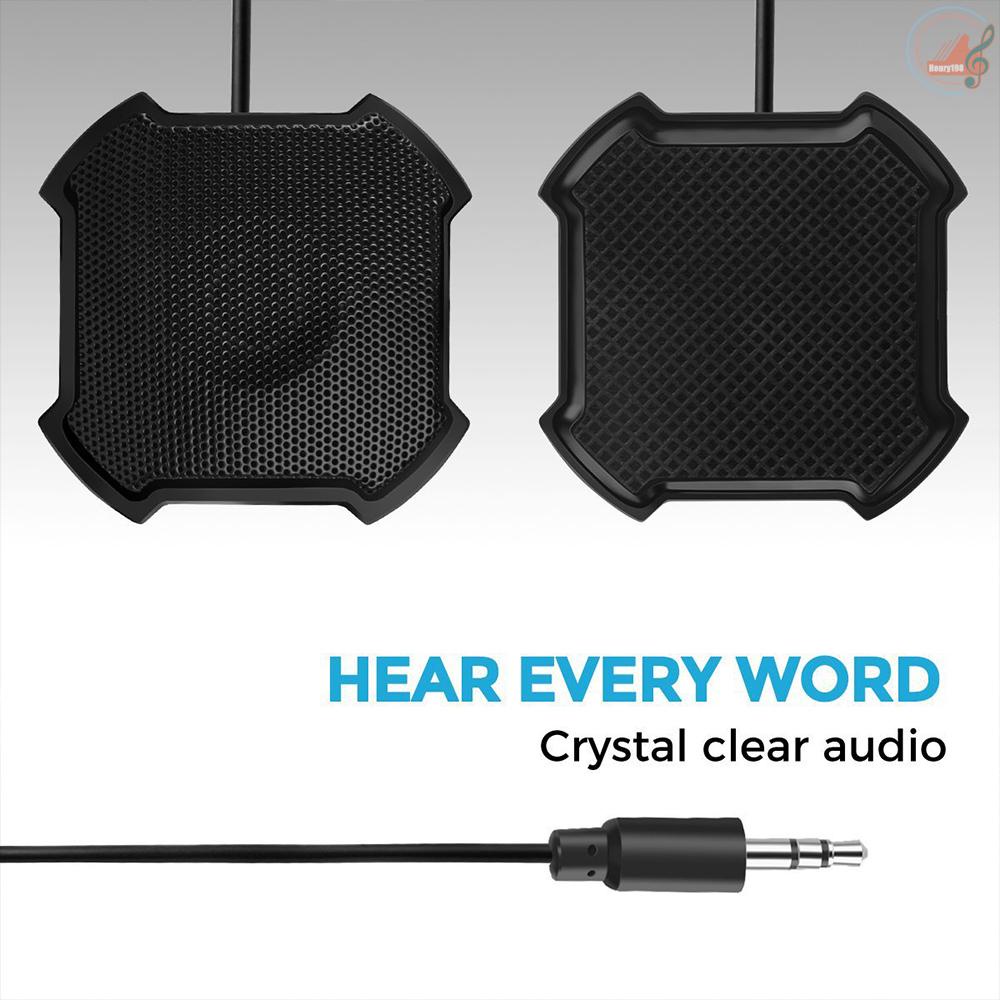 ✍H H✔Micro để bàn 3.5mm xoay 360 độ° Micro thu âm đa hướng có dây cho máy tính/Laptop | BigBuy360 - bigbuy360.vn