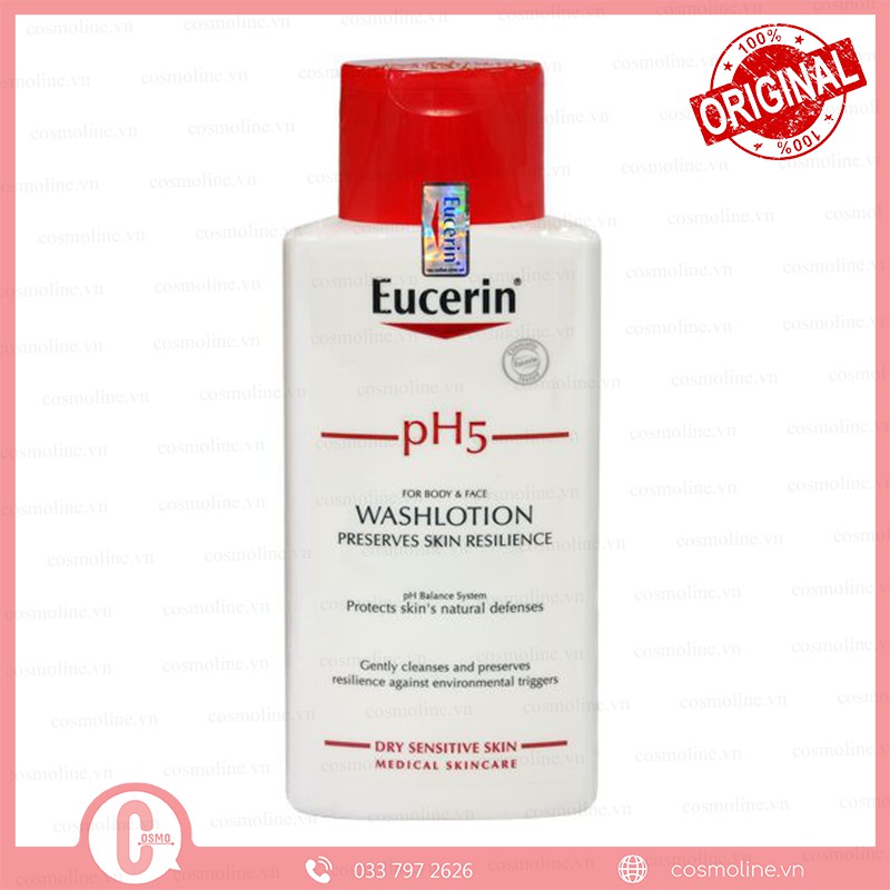 (EUCERIN pH5 For Boby&Face Washlotion 200ml )