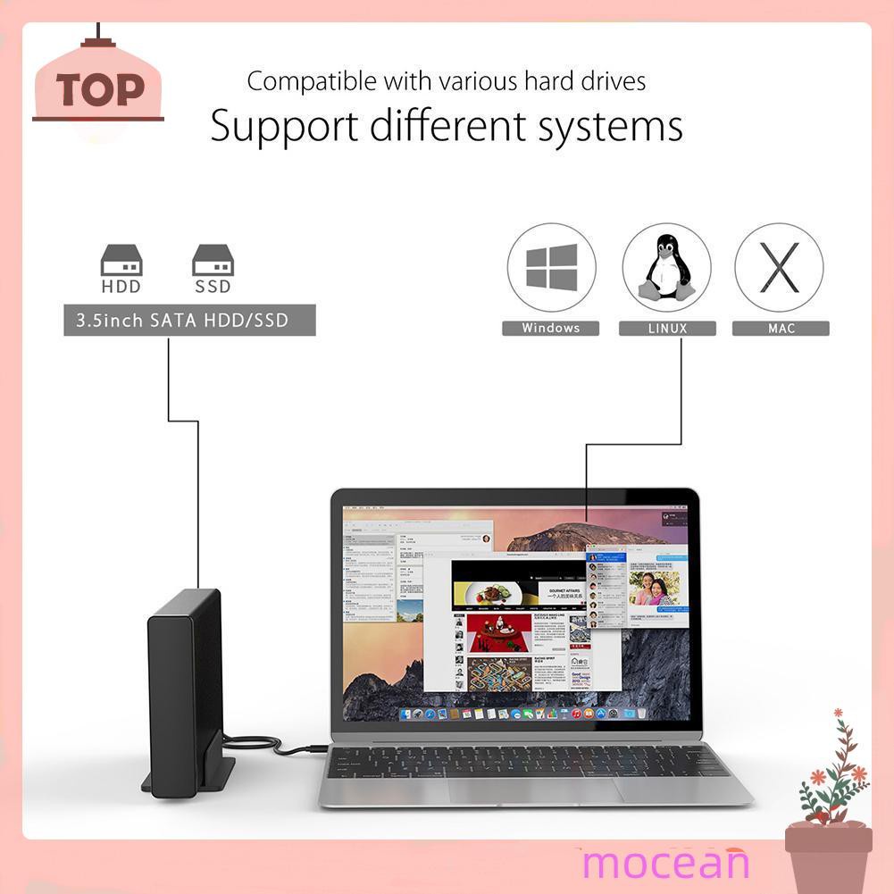 Hộp Đựng Ổ Cứng Ngoài Mocean Orico 7688c3 3.5 Inch Type-C Usb3.1 | BigBuy360 - bigbuy360.vn