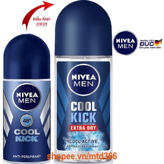 Lăn Khử Mùi 50ml Cho Nam Nivea Mát Lạnh (Cool Kick).