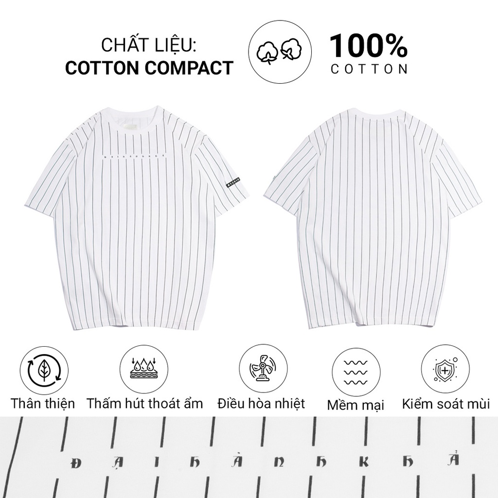 Áo Thun Nam Sọc Tay Ngắn Cổ Tròn Y2010 12VAHDT Đại Hành Khả Ver3 20535 |YaMe|