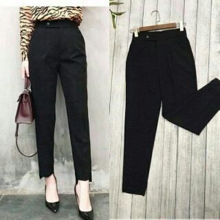 Quần baggy gấu lệch
