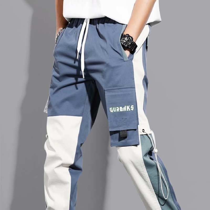 Quần Dài Nhiều Túi Phong Cách hip hop Đường Phố Hàn Quốc Cho Nam Size S-3XL