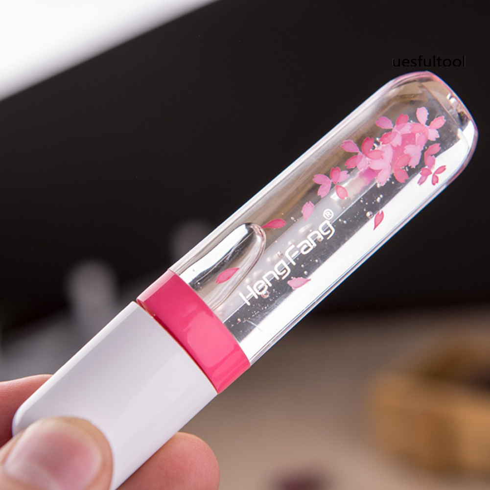 [UF]Long Lasting Color Changing Transparent Flower Jelly Lipstick Liquid Lip Gloss