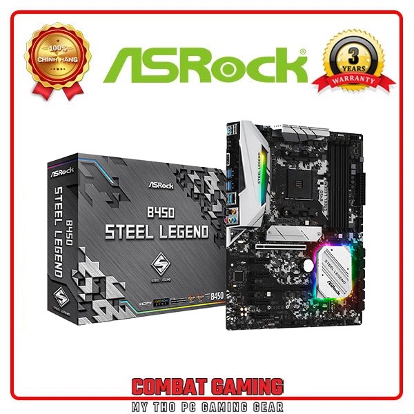 Bo Mạch Chủ ASRock B450 STEEL LEGEND