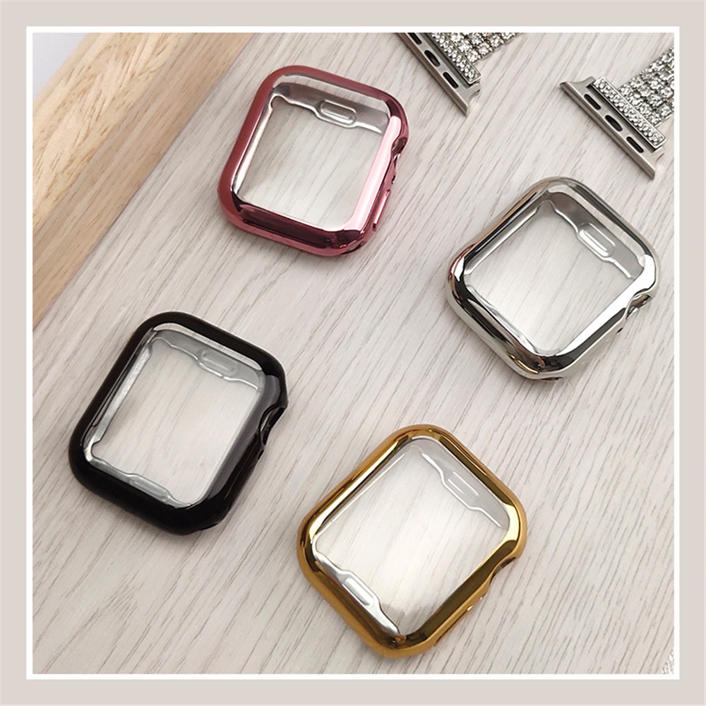 Ốp Bảo Vệ Màn Hình Bằng TPU Silicone Cho iWatch Series 8 / 7 / 6 / 5 / 4 / 3 / SE 45mm 41mm 44mm 40mm 42mm 38mm