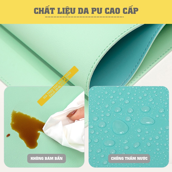 Tấm lót bàn di chuột cỡ lớn - Thảm da trải bàn làm việc Deskpad - Lót Chuột Mouse pad bằng da PU - 2 Mặt Mới