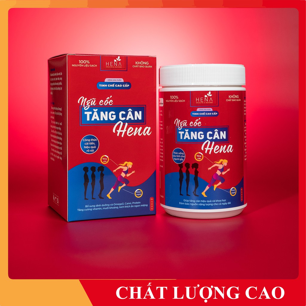 Ngũ Cốc Tăng Cân Hena 500g, Ngũ Cốc Ăn Sáng Tăng Cân Tuyệt Đối An Toàn