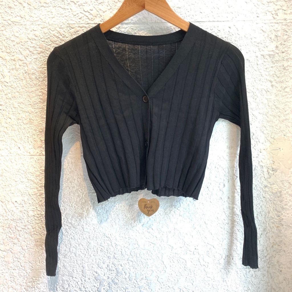 Áo cardigan thun gân DK033