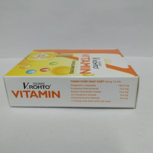 Nhỏ mắt V.ROHTO VITAMIN lọ 13ml - Hỗ trợ cải thiện tình trạng giảm thị lực, mắt mờ, mắt mỏi mệt