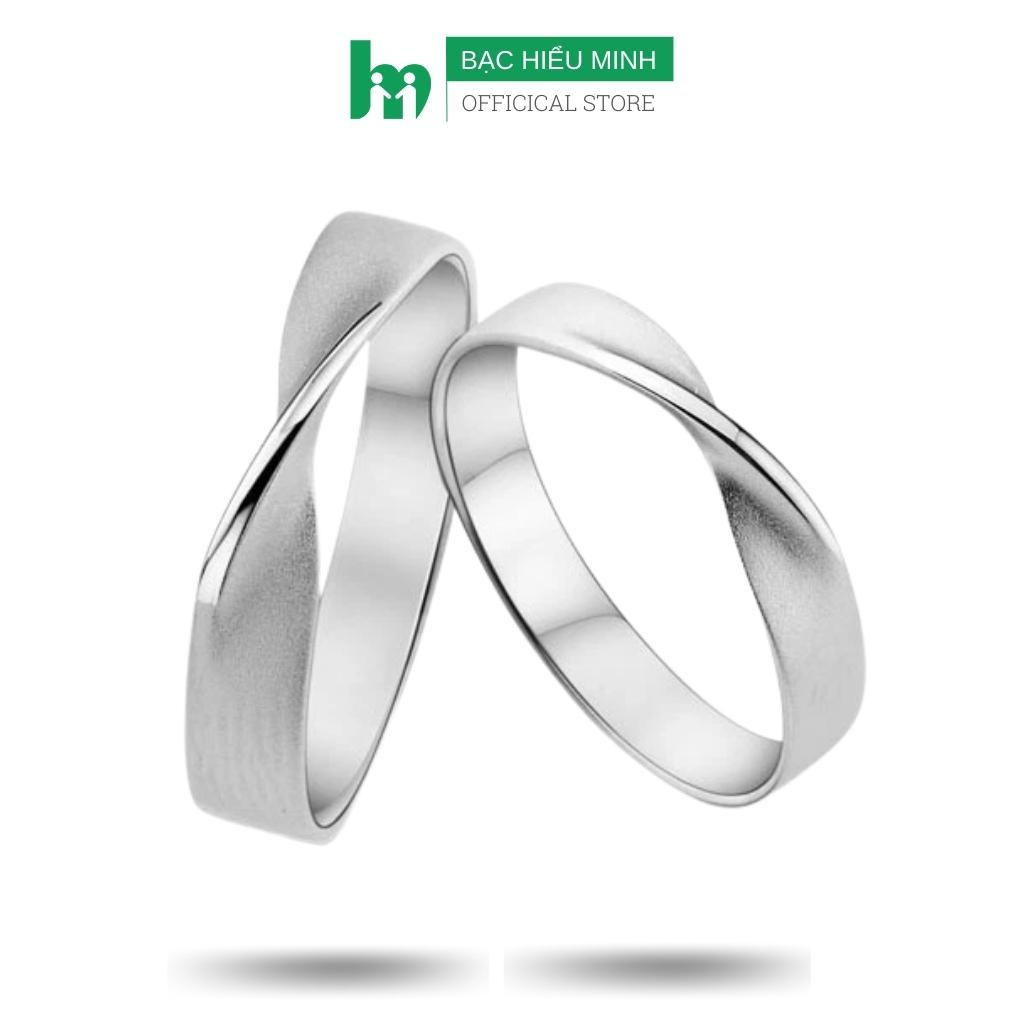 Nhẫn đôi Bạc Hiểu Minh NC052