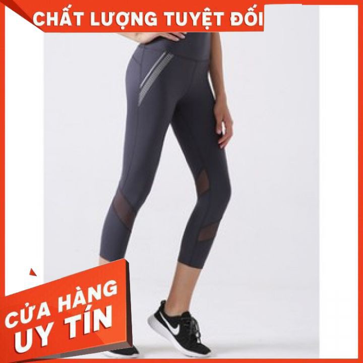 Quần thể thao nữ lửng bó sát co giãn thời trang - Đồ tập Gym, Aerobic, Yoga co giãn, nhanh khô, thoải mãi luyện tập