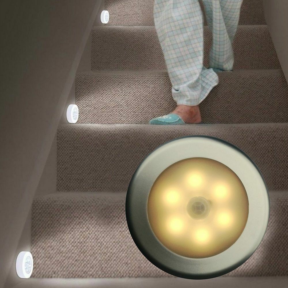 Đèn led PIR cảm biến ban đêm sử dụng pin