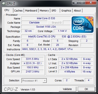 CPU i3-530 Dùng cho Mainboard -H55